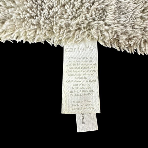 Carter's Security Blanket Sloth Plush Lovey Soft Gray - Picture 7 of 15